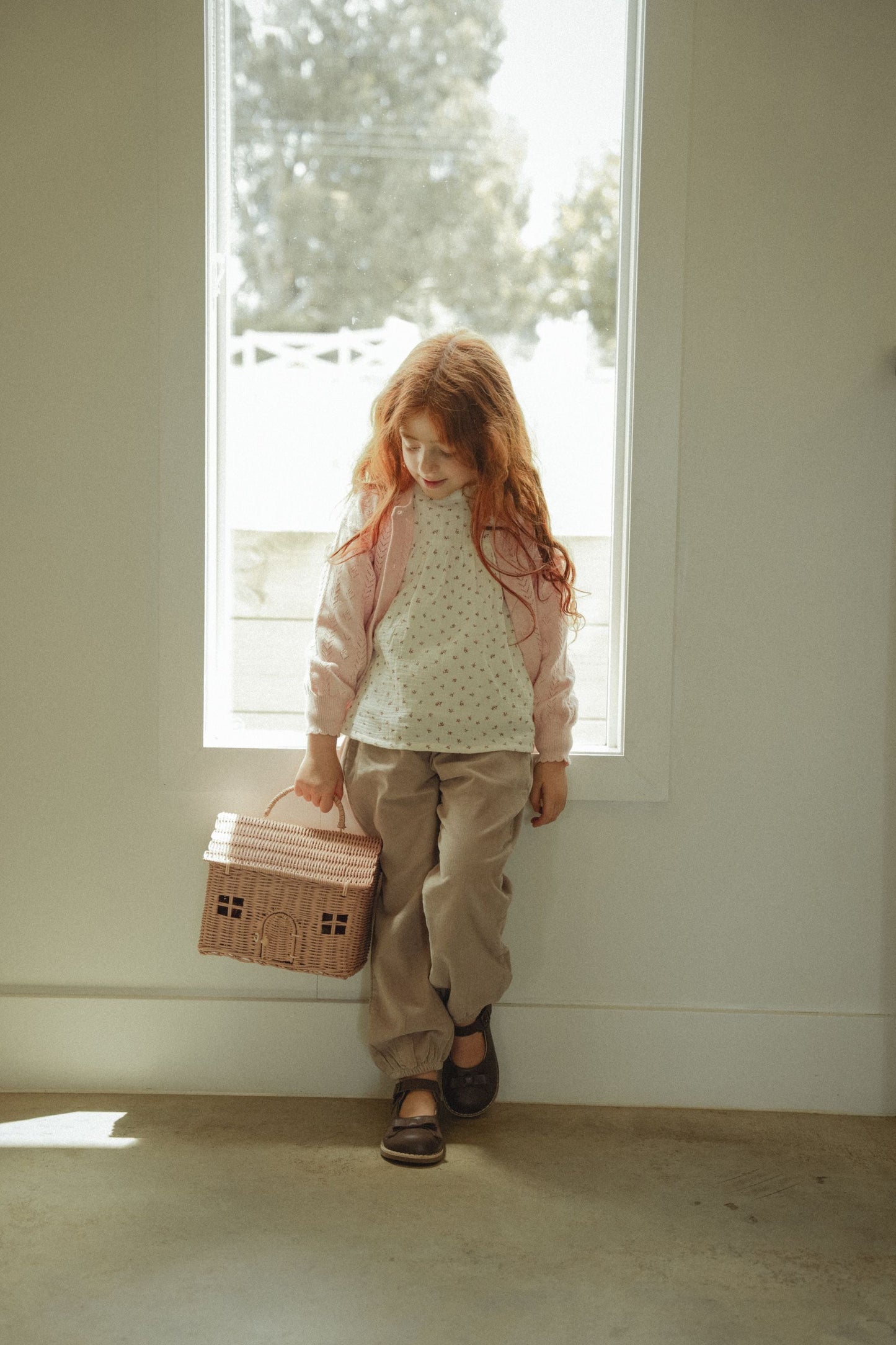 Long Sleeved Cardigan - Pale Pink