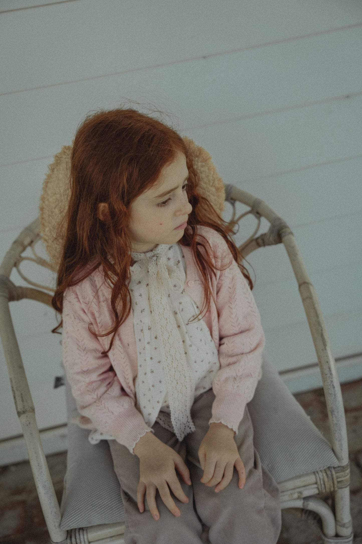 Long Sleeved Cardigan - Pale Pink