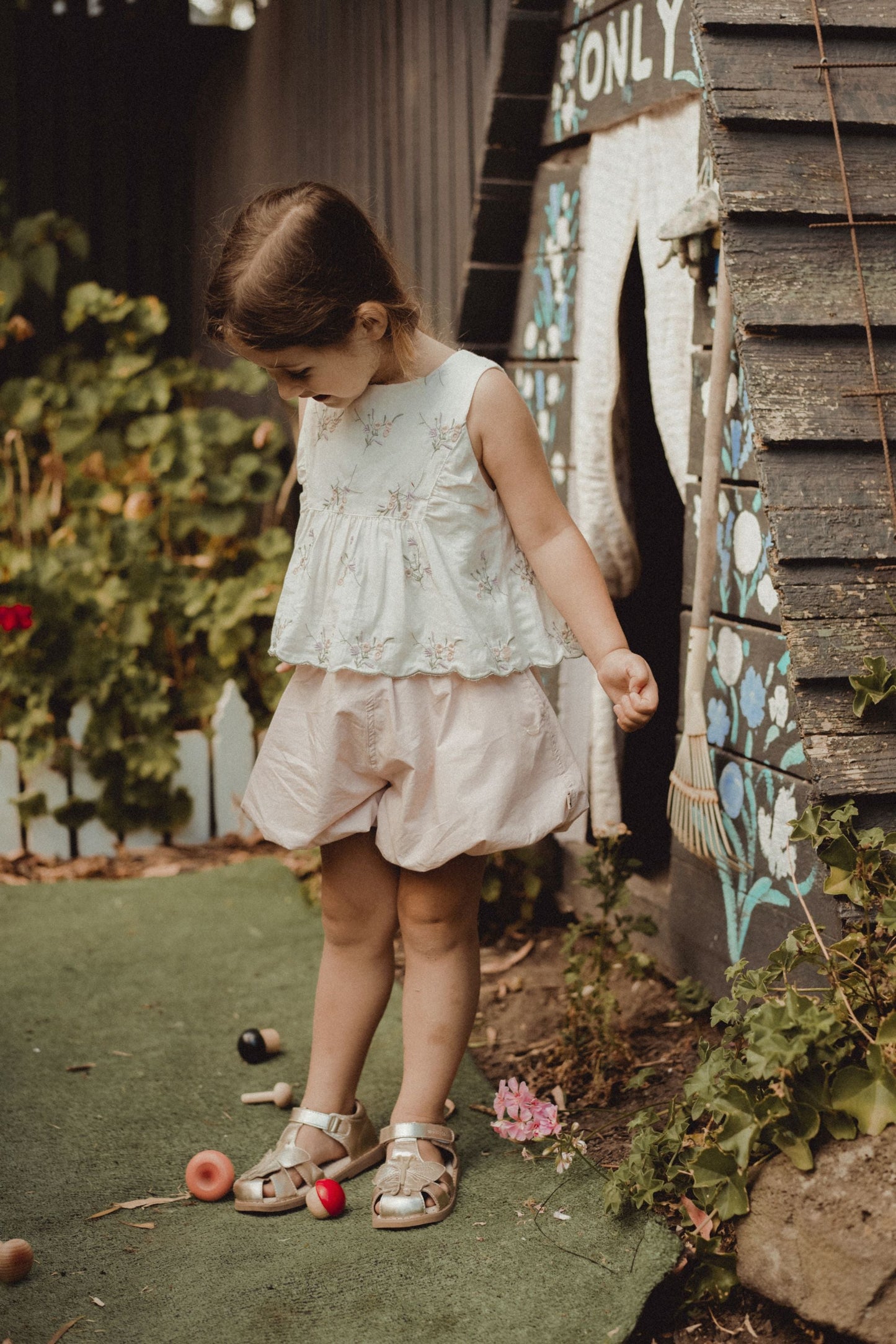 Embroidered Tank Top - Iris
