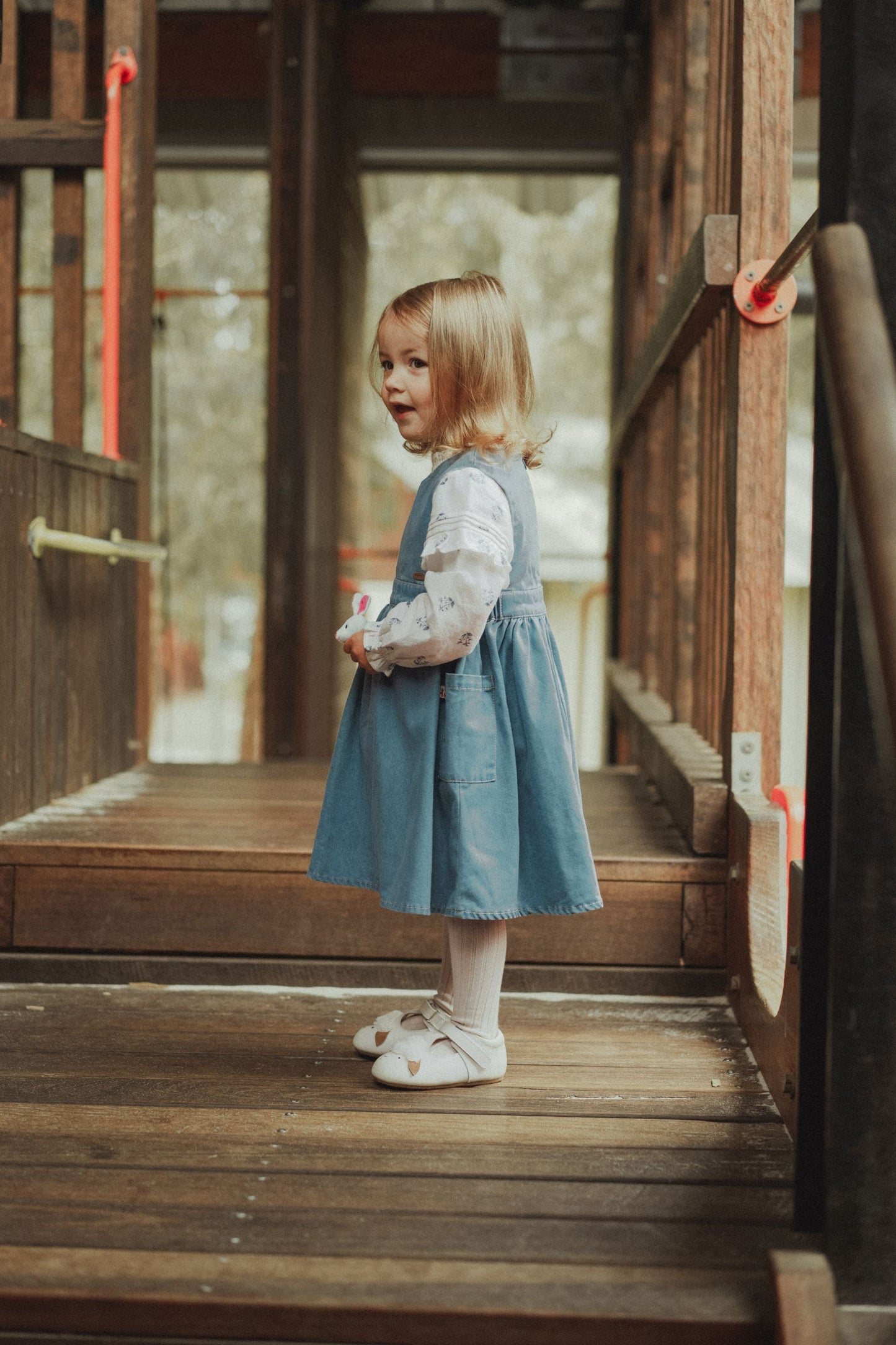 Tencel Denim Vest Dress - Denim Blue