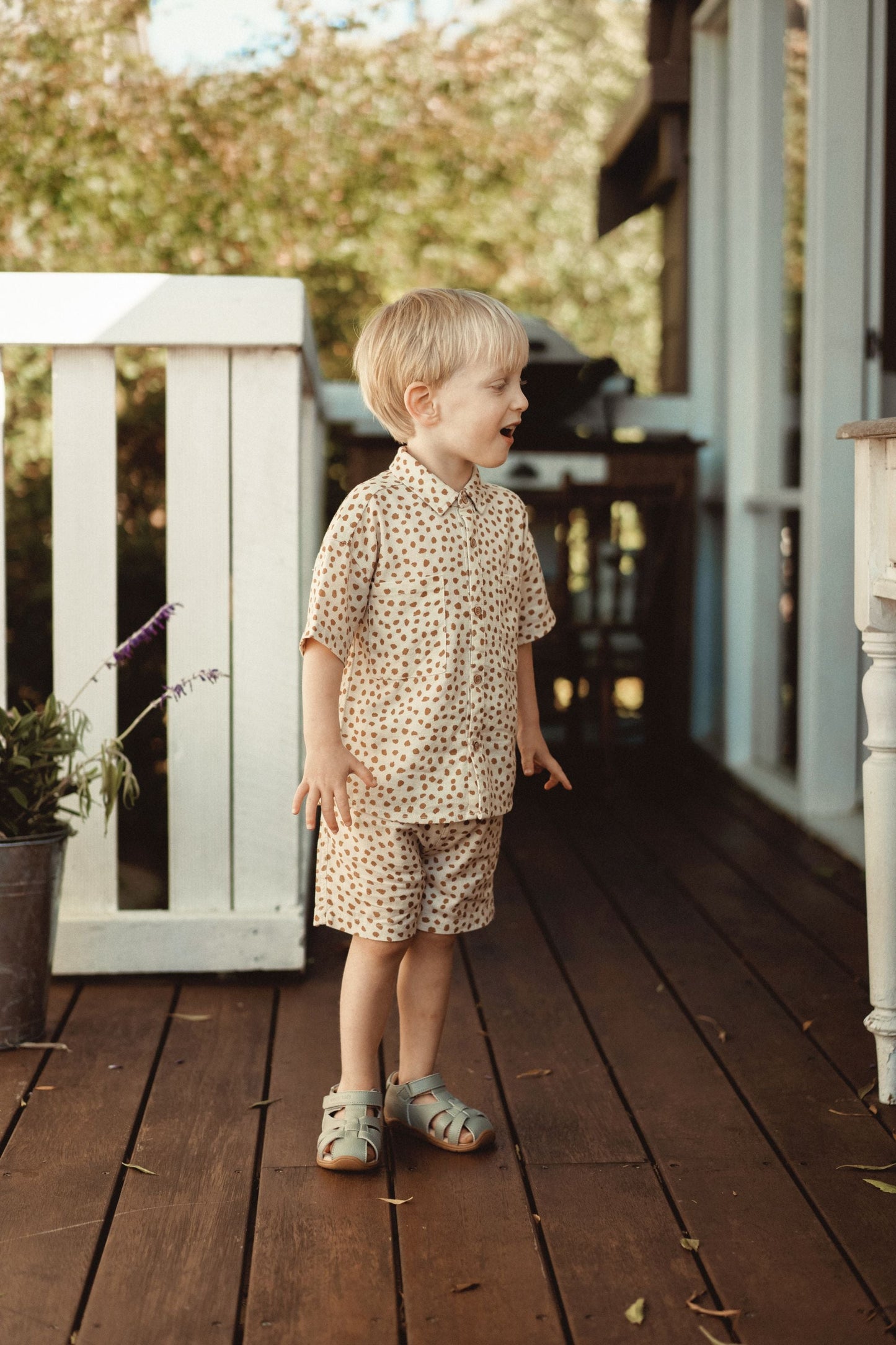 Leopard Print Linen Shirt - Leopard Print