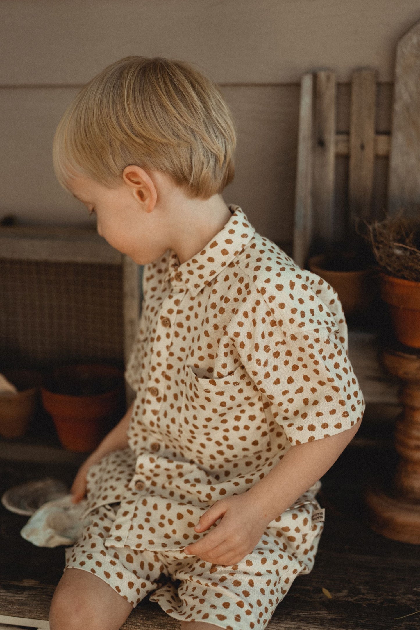 Leopard Print Linen Shirt - Leopard Print