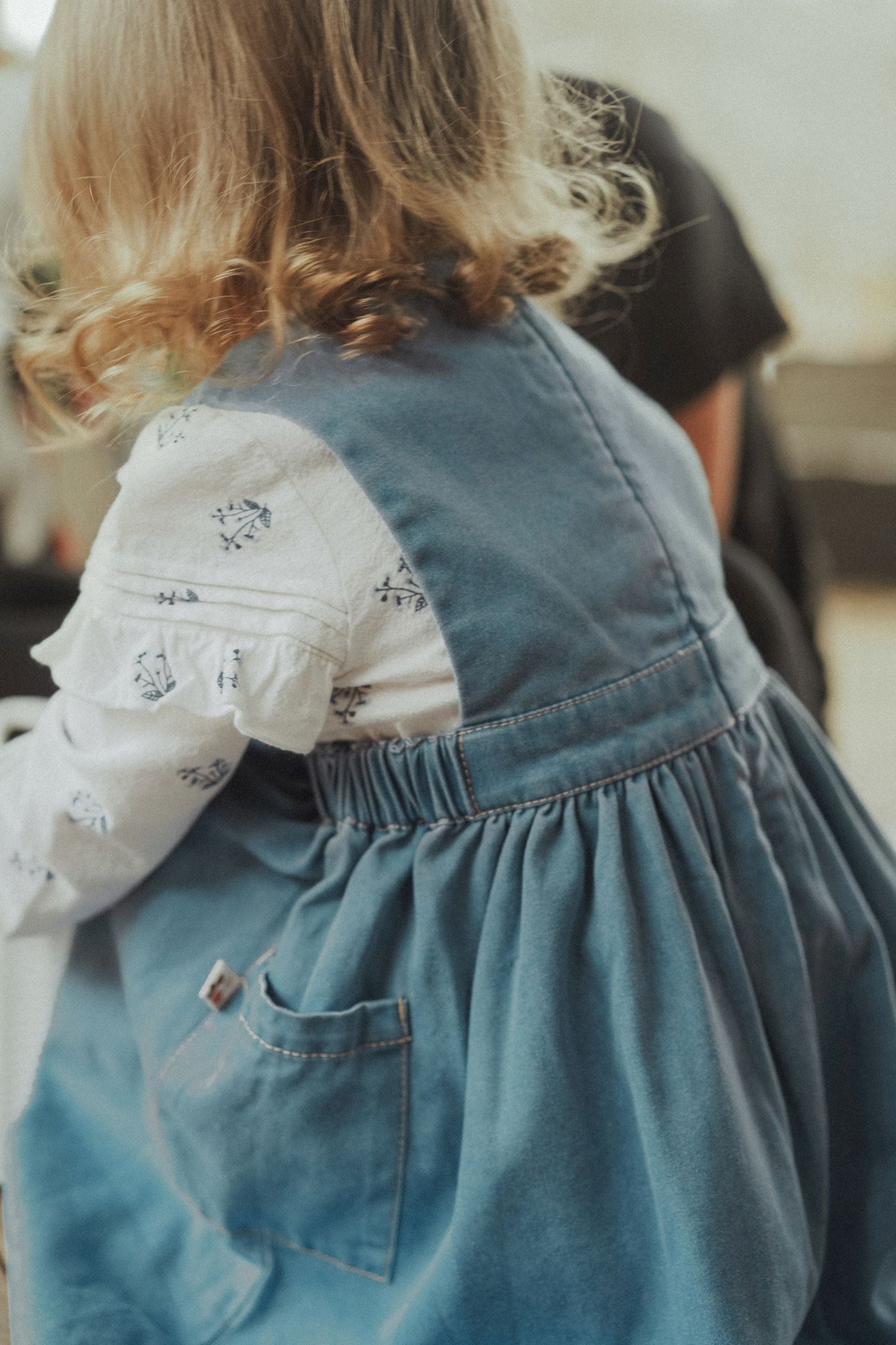 Tencel Denim Vest Dress - Denim Blue