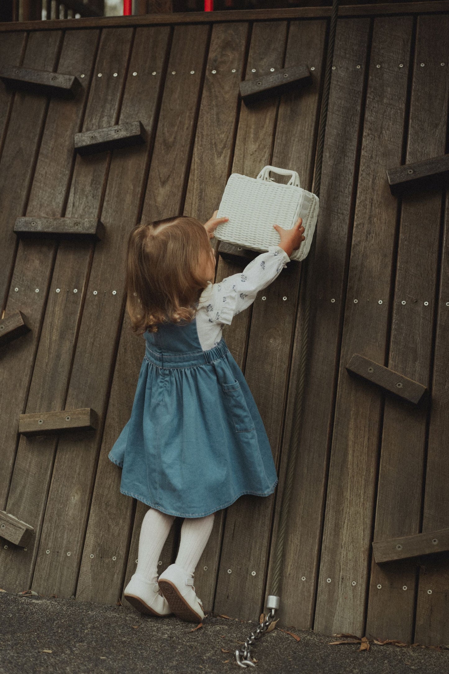Tencel Denim Vest Dress - Denim Blue