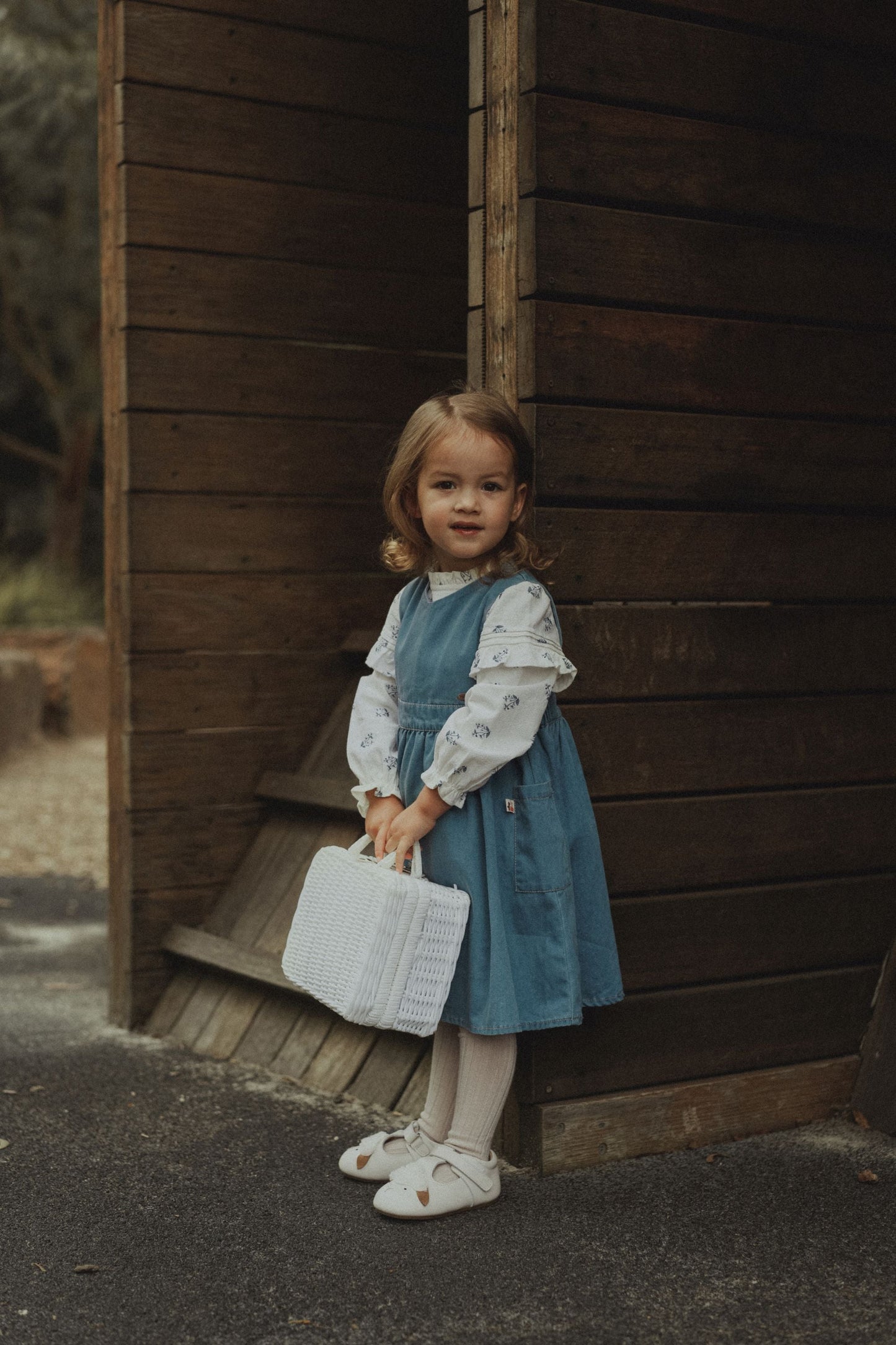 Tencel Denim Vest Dress - Denim Blue