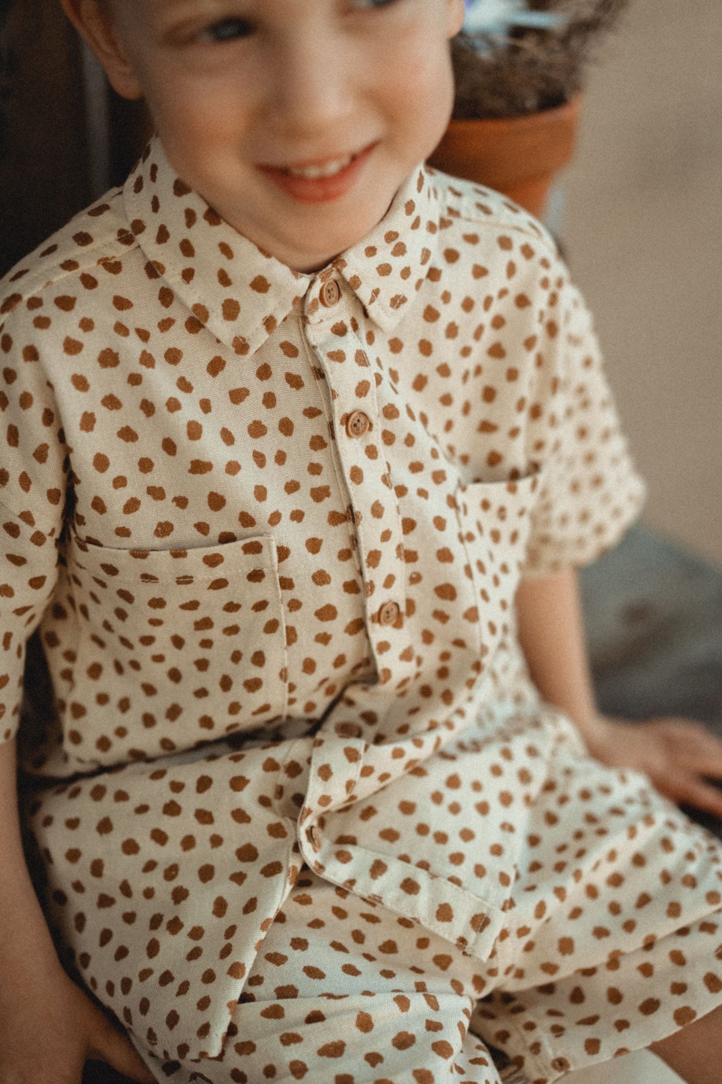 Leopard Print Linen Shirt - Leopard Print