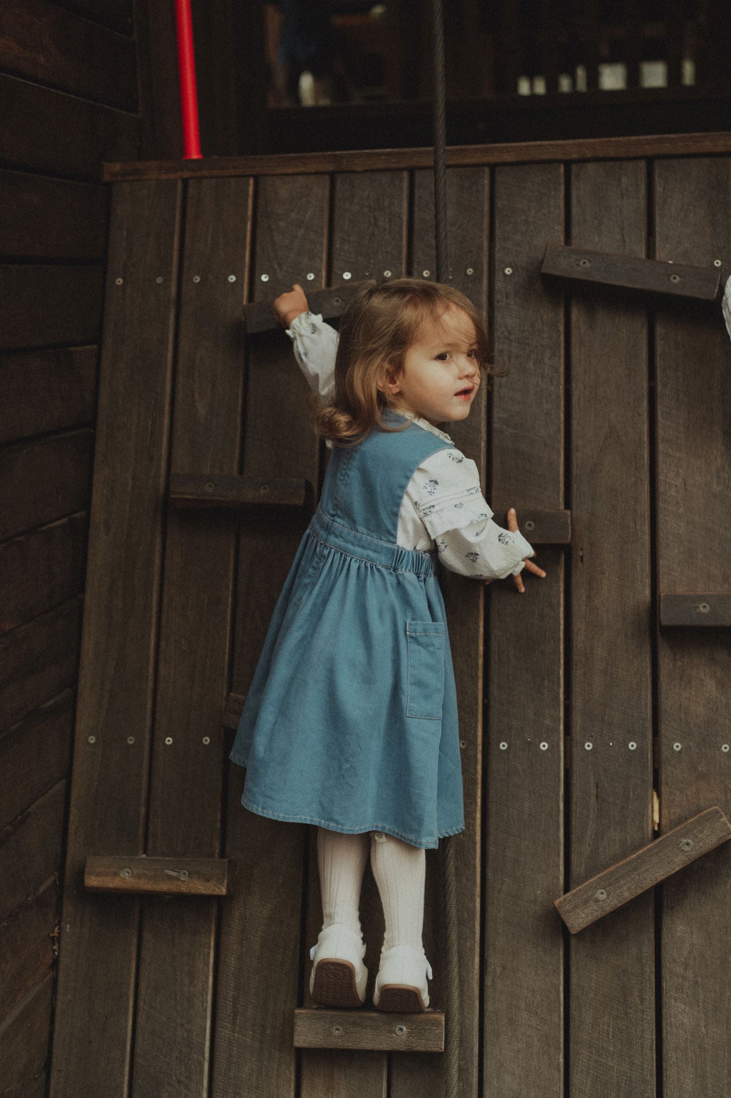 Tencel Denim Vest Dress - Denim Blue