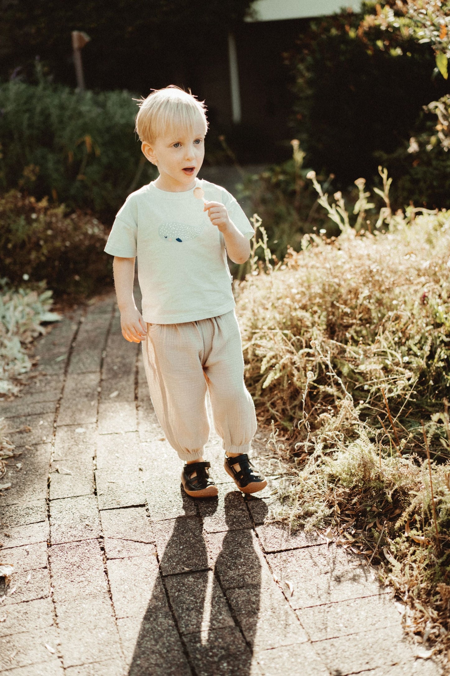 Double Layer Crepe Pants - Grey