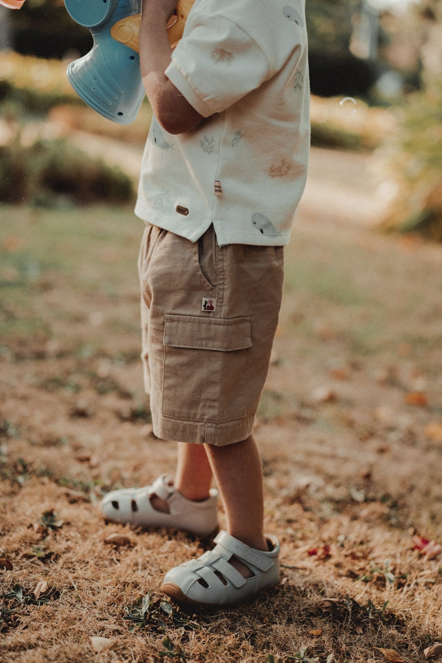 Linen Workwear Pants - Sand