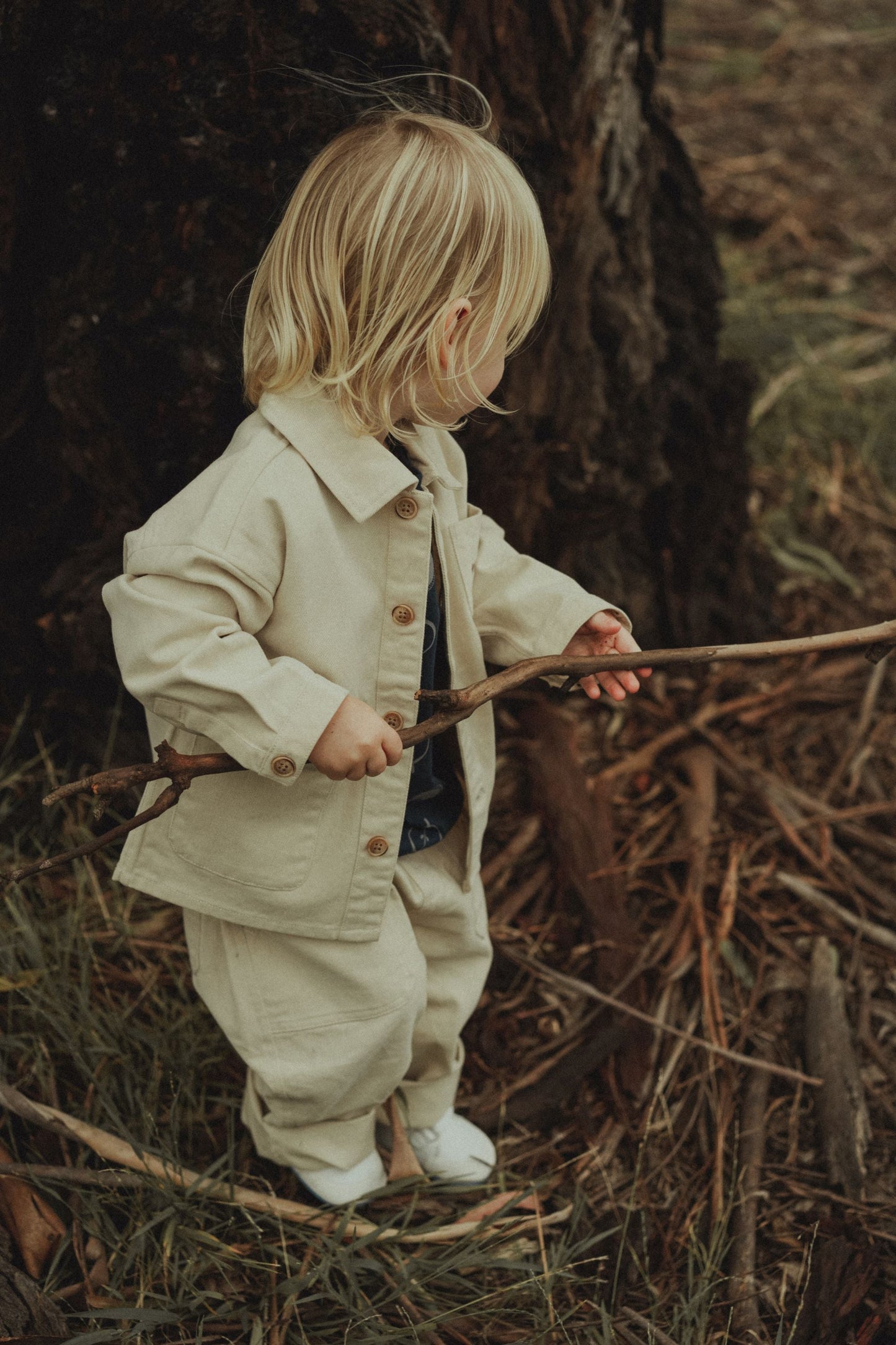 Long Sleeved Jacket - Beige