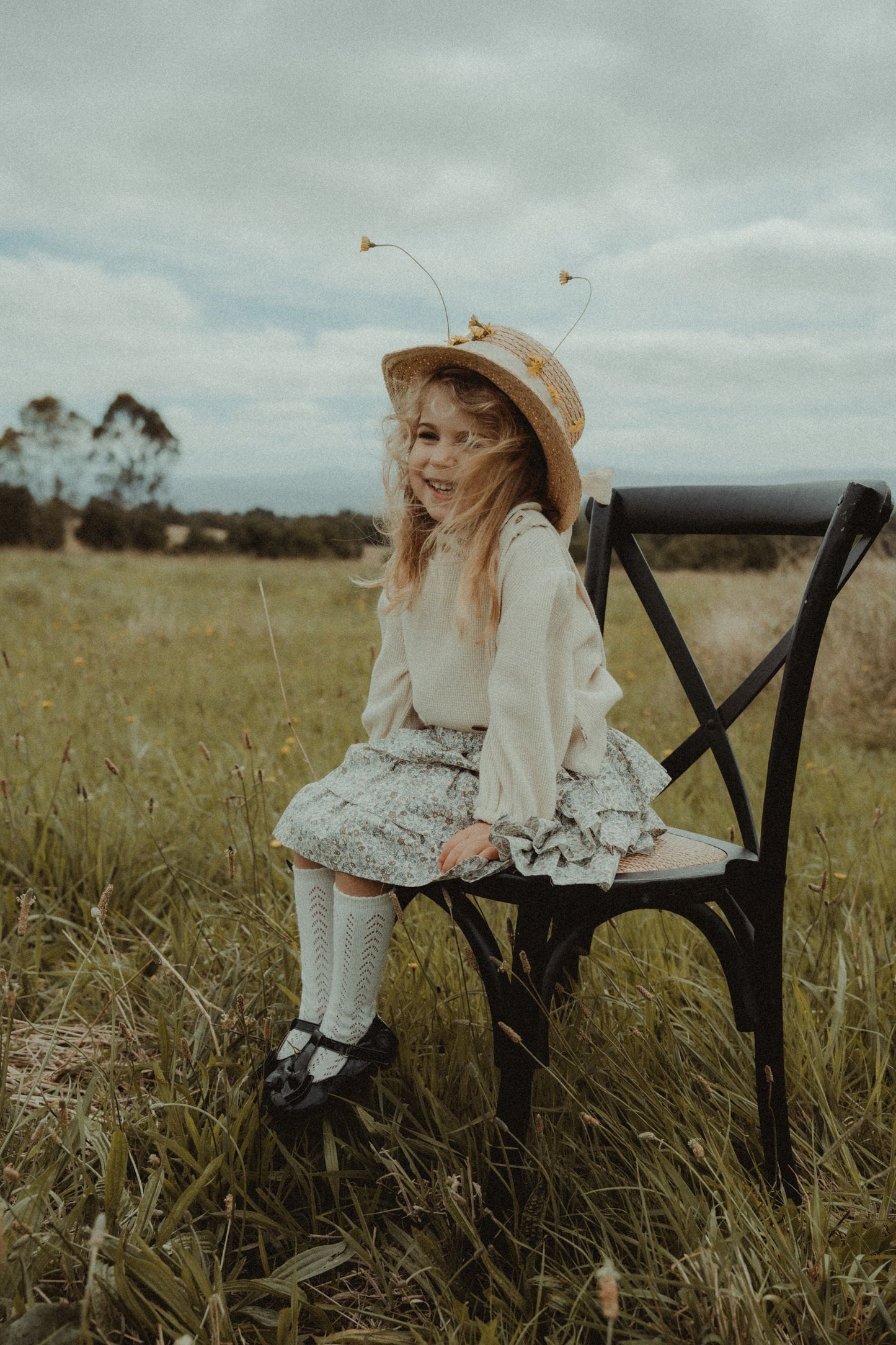 Waffle Plaid Long Sleeved Shirt - Beige