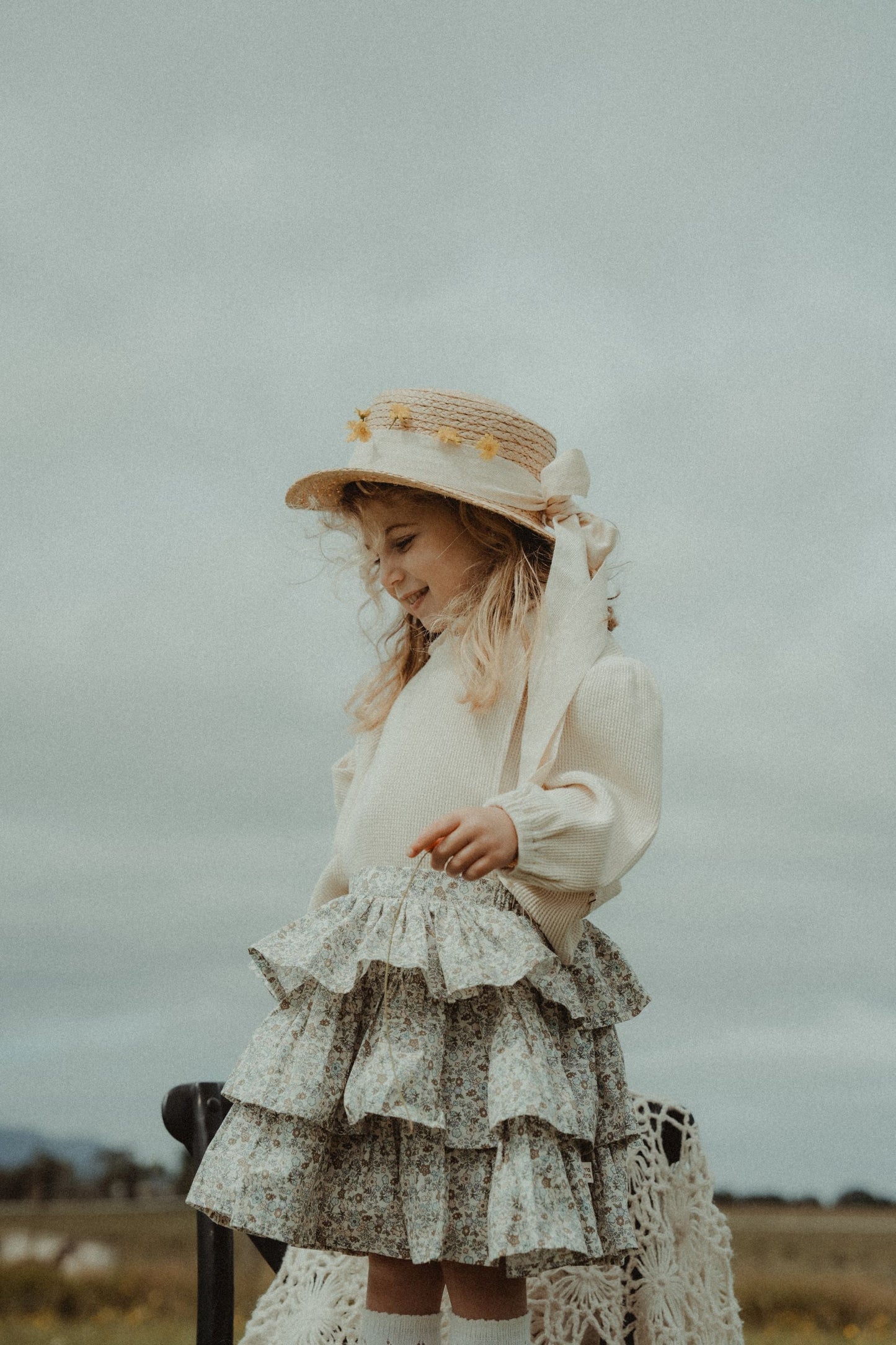 Waffle Plaid Sundress - Beige