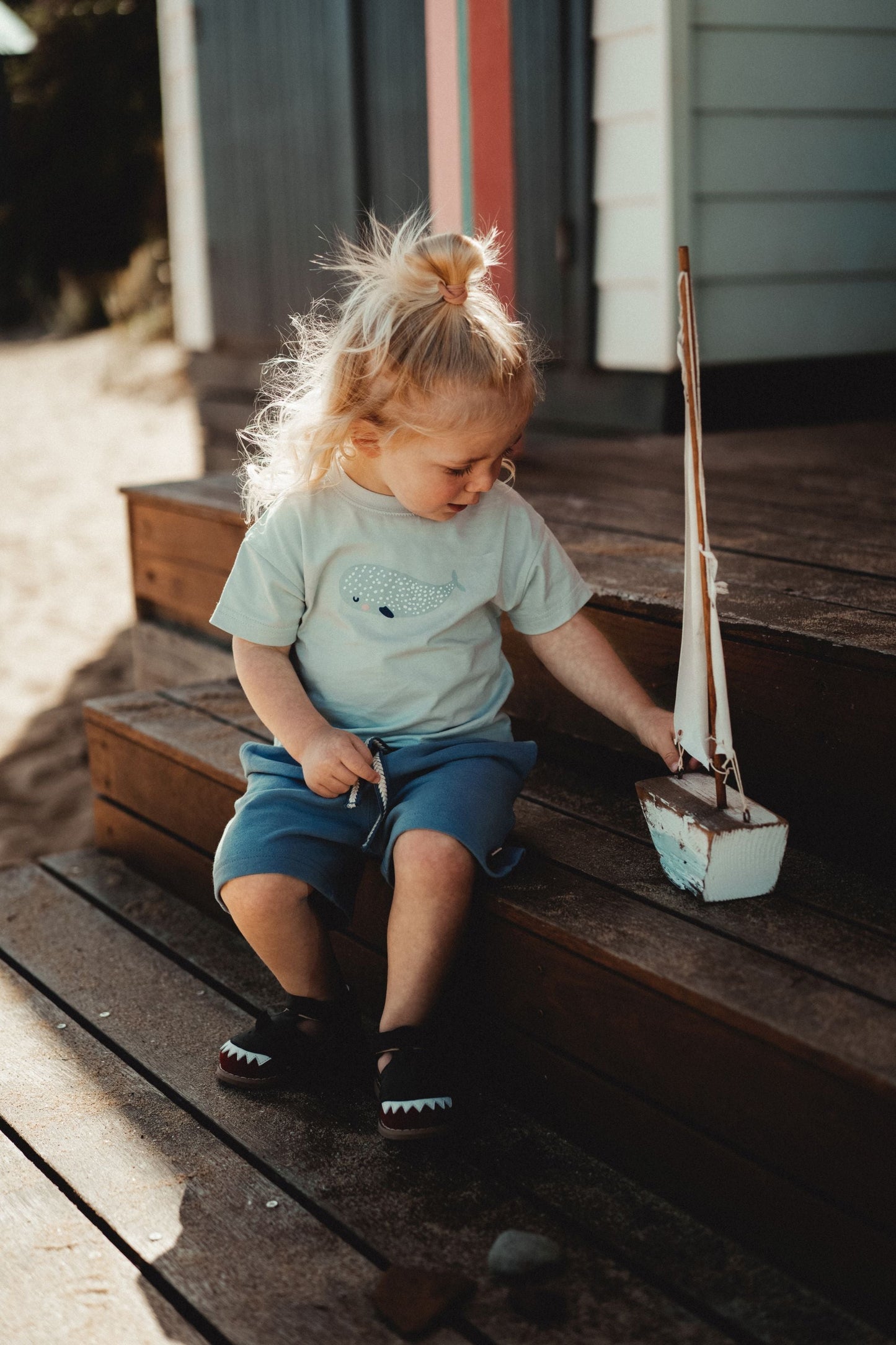Ocean Printed T-Shirt - Little Whale